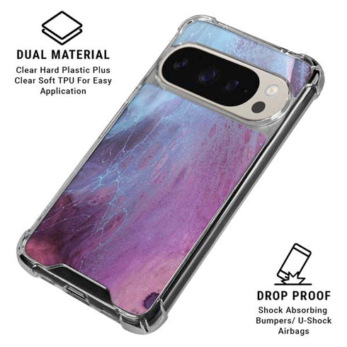 Space Marble Pixel 9 Pro XL Clear Case